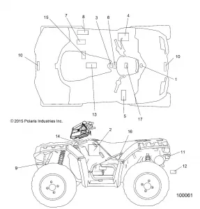 BODY, Наклейки - A16SXE85AS/AM/AB/A85A1/A2/A9 (100061)