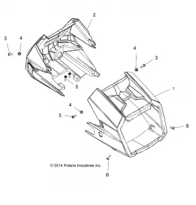 BODY, HEADLIGHT POD - A16SXE85AS/AM/AB/A85A1/A2/A9 (49ATVHEADLIGHT15850SP)