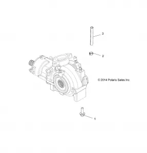 DRIVE TRAIN, GEARCASE MOUNTING, FRONT - A16SXE85AS/AM/AB/A85A1/A2/A9 (49ATVGEARCASEMTG15850SP)