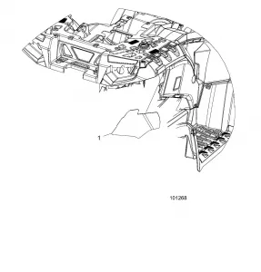 BODY, REAR CAB FOIL - A16SYE95AK/AP (101268)