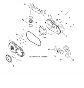 BODY, CLUTCH COVER - A16SDA57A1/L2/E57A2