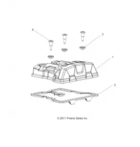 ENGINE, Клапанная крышка - A16SDA57A1/L2/E57A2