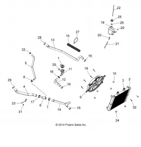 ENGINE, Охлаждение SYSTEM - A16SDA57N2/E57N2 (49ATVCOOL15TRGEU)