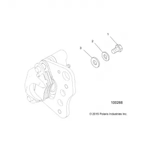 BRAKES, FRONT CALIPER MOUNTING - A15SJE57AB (100266)