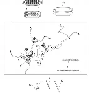 ELECTRICAL, MAIN WIRE HARNESS - A16SJE57AB (49ATVHARNESS1570SPTR)