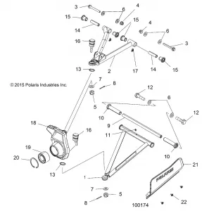 SUSPENSION, FRONT - A16SJE57AB (100174)