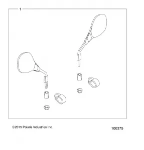 BODY, MIRRORS and HANDWARMERS - A16SYS95CK (100375)