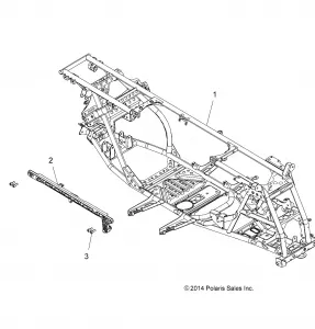 CHASSIS, MAIN Рама - A16SYS95CK (49ATVРама15850TRG)