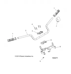 STEERING, HANDLEBAR and CONTROLS - A16SYS95CK (100371)