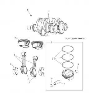 ENGINE, CRANKSHAFT and PISTON - A16SXS95CK/CG/T95C2