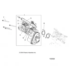 ENGINE, THROTTLE Кузовные детали - A16SXS95CK/CG/T95C2 (100363)