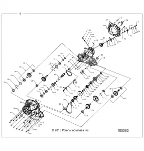 DRIVE TRAIN, MAIN GEARCASE - A17SYE85AS (100063)