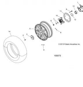 WHEELS, FRONT and HUB - A17SYE85AS (100073)