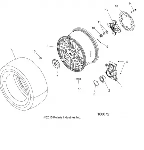 WHEELS, REAR and HUB - A17SYE85AS (100072)