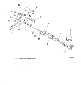 BRAKES, PEDAL AND MASTER CYLINDER MOUNTING - A17HAA15A7/B7 (100782)