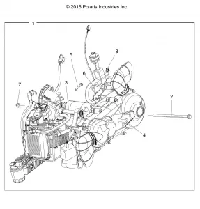 ENGINE, ENGINE and Вариатор MOUNTING - A17HAA15A7/B7 (100778)