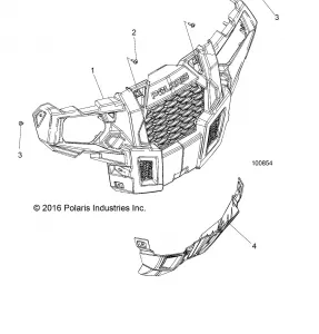 BODY, BUMPER, FRONT - A17DAA50A7 (100854)