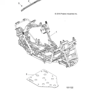 CHASSIS, MAIN Рама AND SKID PLATE - A17DAA50A7 (101122)
