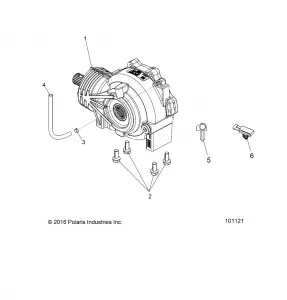 DRIVE TRAIN, FRONT GEARCASE MOUNTING - A17DAA50A7 (101121)