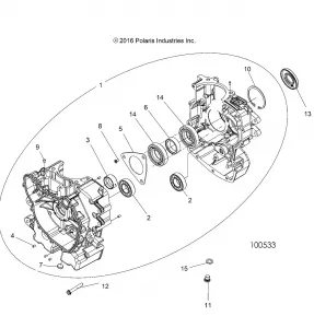 ENGINE, Картер - A17DAA50A7 (100533)