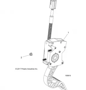 ENGINE, THROTTLE PEDAL - A17DAA50A7 (100615)