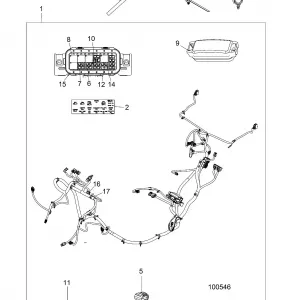 ELECTRICAL, WIRE HARNESS - A17DAH57A5 (100546)