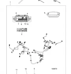 ELECTRICAL, WIRE HARNESS - A17DCE87AU (100670)