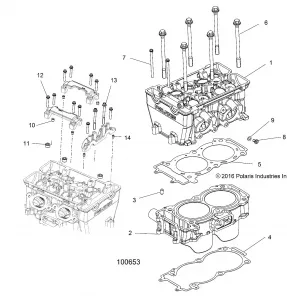 ENGINE, CYLINDER and HEAD - A17DCE87AU (100653)