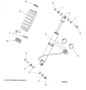 SUSPENSION, REAR SHOCK MOUNTING - A17DCE87AU (100646)