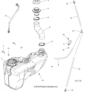 BODY, Топливная система TANK - A17SVA95N2/SVE95NM (101170)