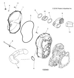 BODY, CLUTCH COVER - A17SVS95FM