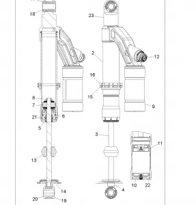 SUSPENSION, SHOCK, REAR - A17SVS95FM