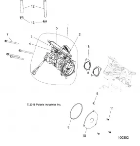 ENGINE, THROTTLE Кузовные детали - A17SXM95AM