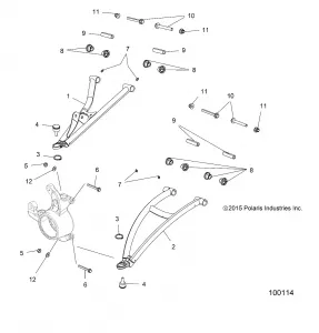 SUSPENSION, FRONT A-ARMS - A17SXM95AM