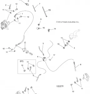 BRAKES, BRAKE LINES - A17SEA50A1/A5/SEE50A1/SEG50A4