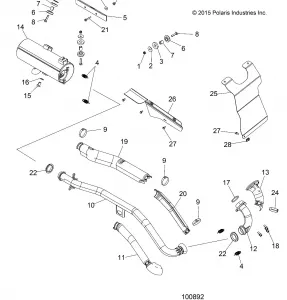 ENGINE, Выхлопная система - A17SEA57N1/EE57N1/NL