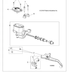 BRAKES, FRONT BRAKE LEVER and MASTER CYLINDER - A17SEA57A1/5/7/8/9/L7/L8/E57A1/7/9/F57A4