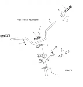 STEERING, HANDLEBAR and CONTROLS - A17SEF57A4