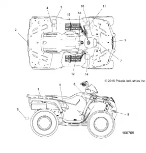 BODY, Наклейки - A17SEH57A7