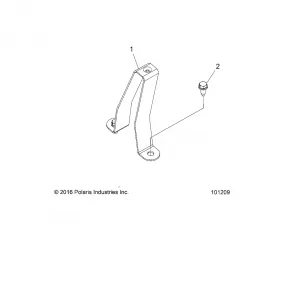 CHASSIS, Топливная система TANK SUPPORT BRACKET - A17SWE57A1 (101209)