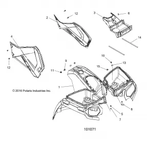 BODY, FRONT CAB and SIDE PANELS - A17SEA57F1/SEE57F1/F2/FL (101071)