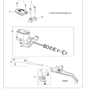 BRAKES, FRONT BRAKE LEVER and MASTER CYLINDER - A17SEA57F1/SEE57F1/F2/FL