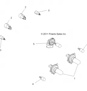 ELECTRICAL, BULBS - A17SEA57F1/SEE57F1/F2/FL (49ATVBULBS12SP500F)