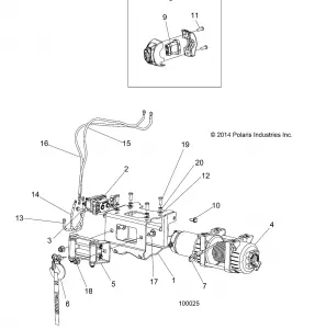 CHASSIS, WINCH - A17SHD57A9/AG (100025)