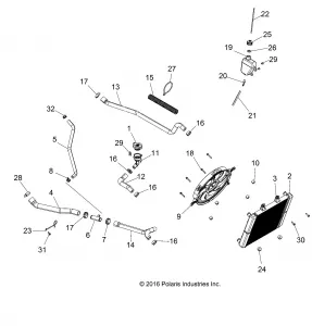 ENGINE, Охлаждение SYSTEM - A17SES57C1/C2/C7/CL/E1/E2/E7/EL/SET57C1/C2/E1/E2