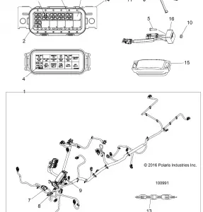 ELECTRICAL, HARNESS - A17SWE57N1 (100991)