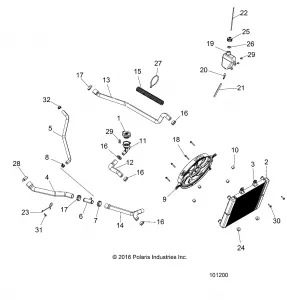 ENGINE, Охлаждение SYSTEM - A17SWE57N1 (101200)