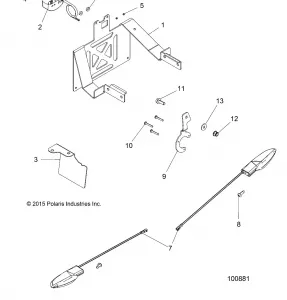 ELECTRICAL, TURN SIGNALS and LICENSE PLATE - A17SYS95CK (100881)