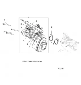 ENGINE, THROTTLE Кузовные детали - A17SYS95CK (100363)