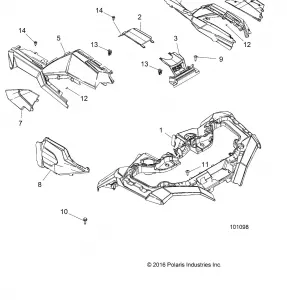 BODY, FRONT CAB - A17SXD95A9/SXE95AC/AL (101098)